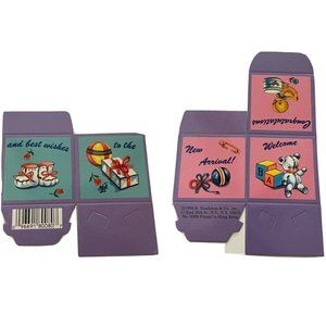90s Vintage Shackman Baby Shower Gender favor box